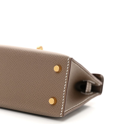 Hermes Epsom Mini Kelly Sellier 20 Etoupe 10 of 11