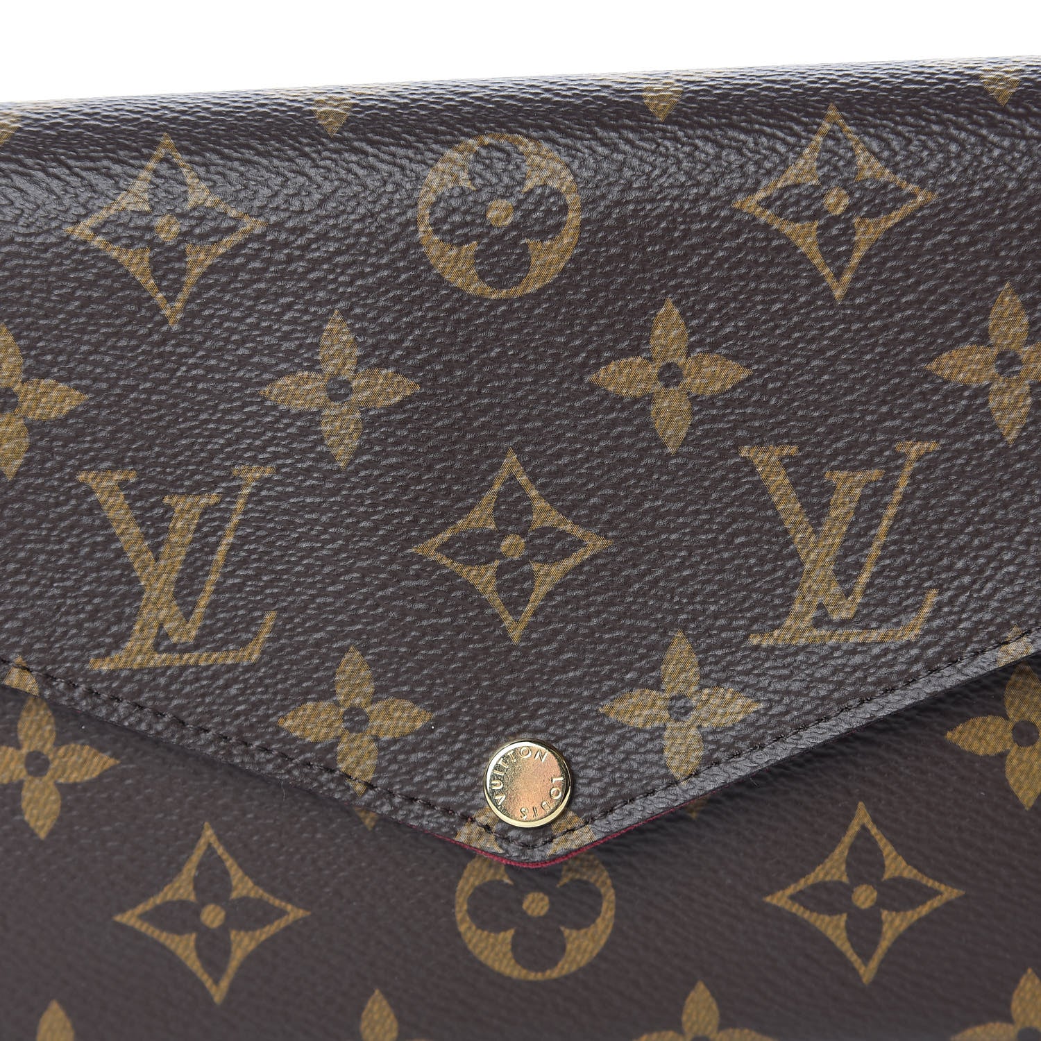 Louis Vuitton Monogram Pochette Felicie Chain Wallet Fuchsia 13 of 13