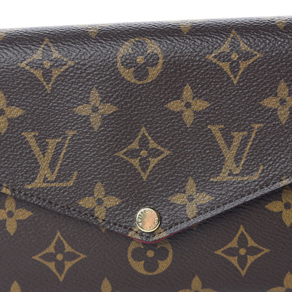 Louis Vuitton Monogram Pochette Felicie Chain Wallet Fuchsia 13 of 13