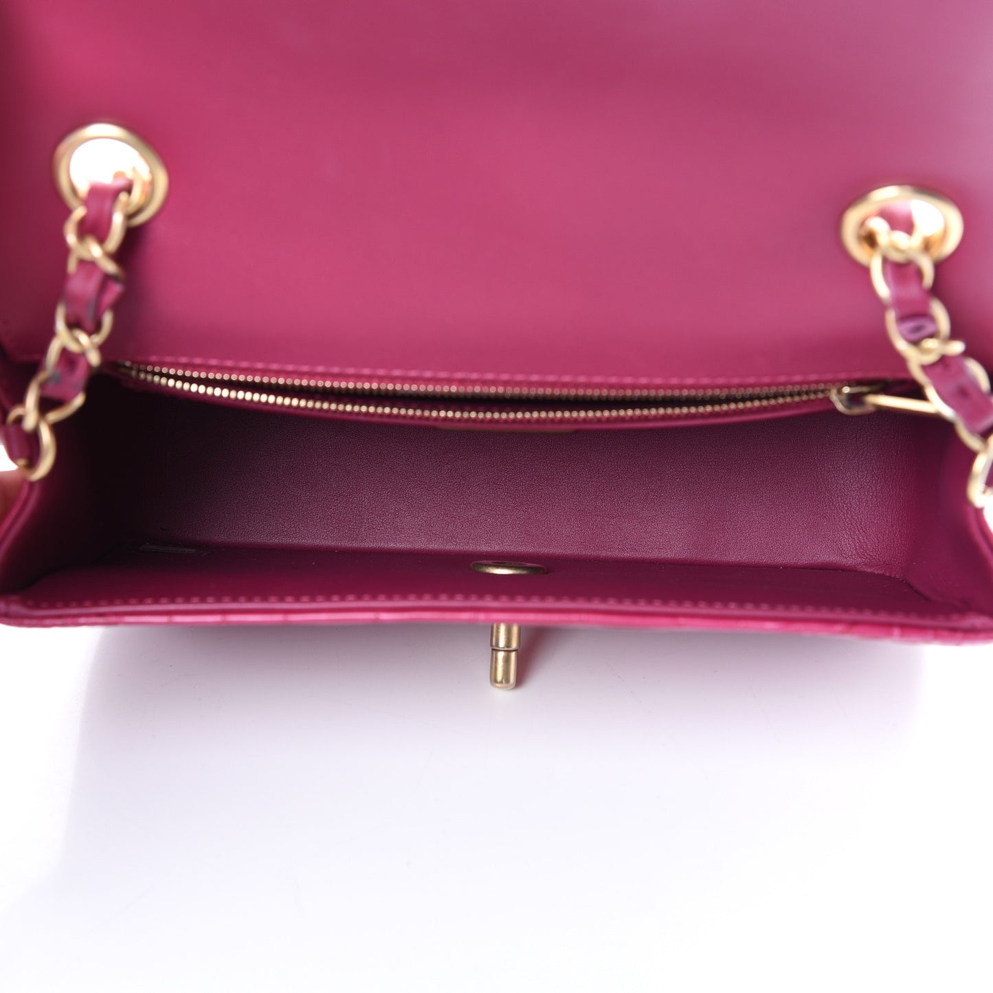 Matte Alligator Mini Flap Pink