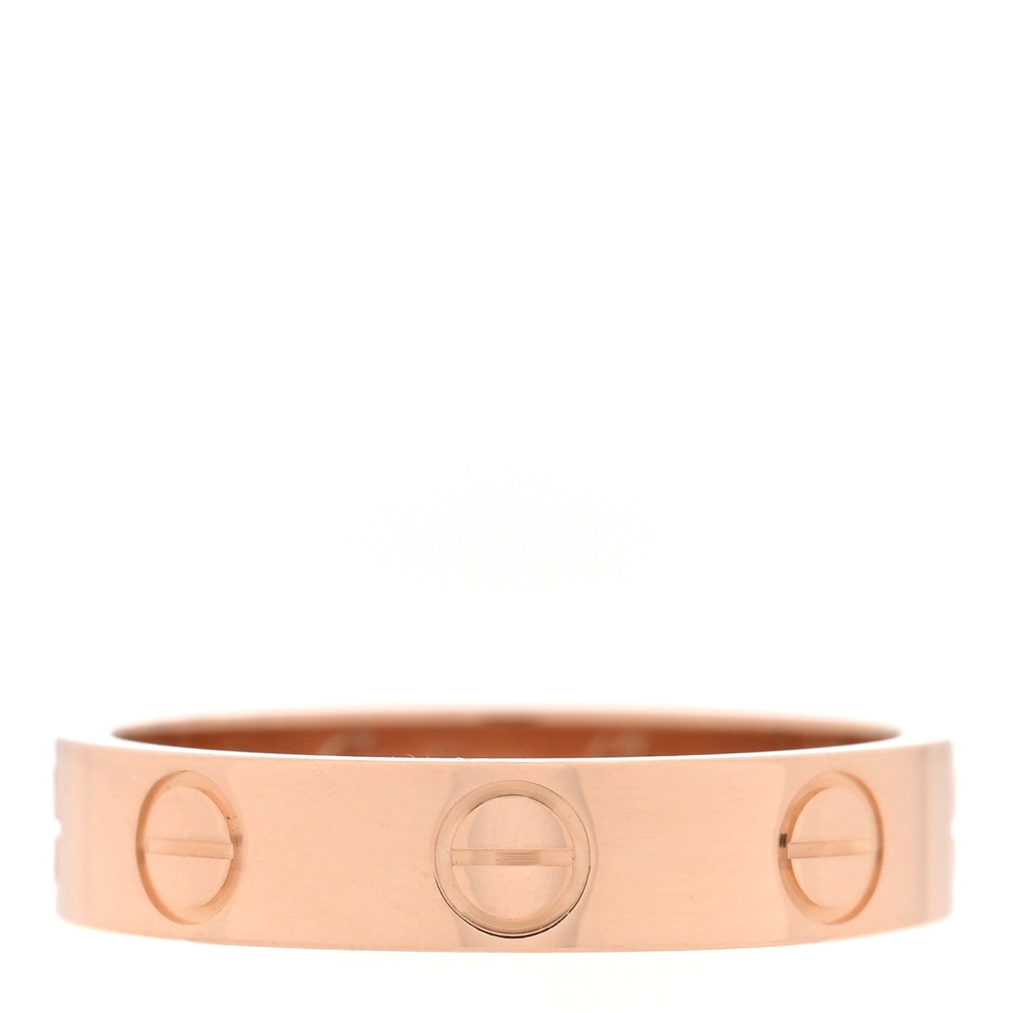 18K Pink Gold 3.5mm LOVE Wedding Band Ring 47 4