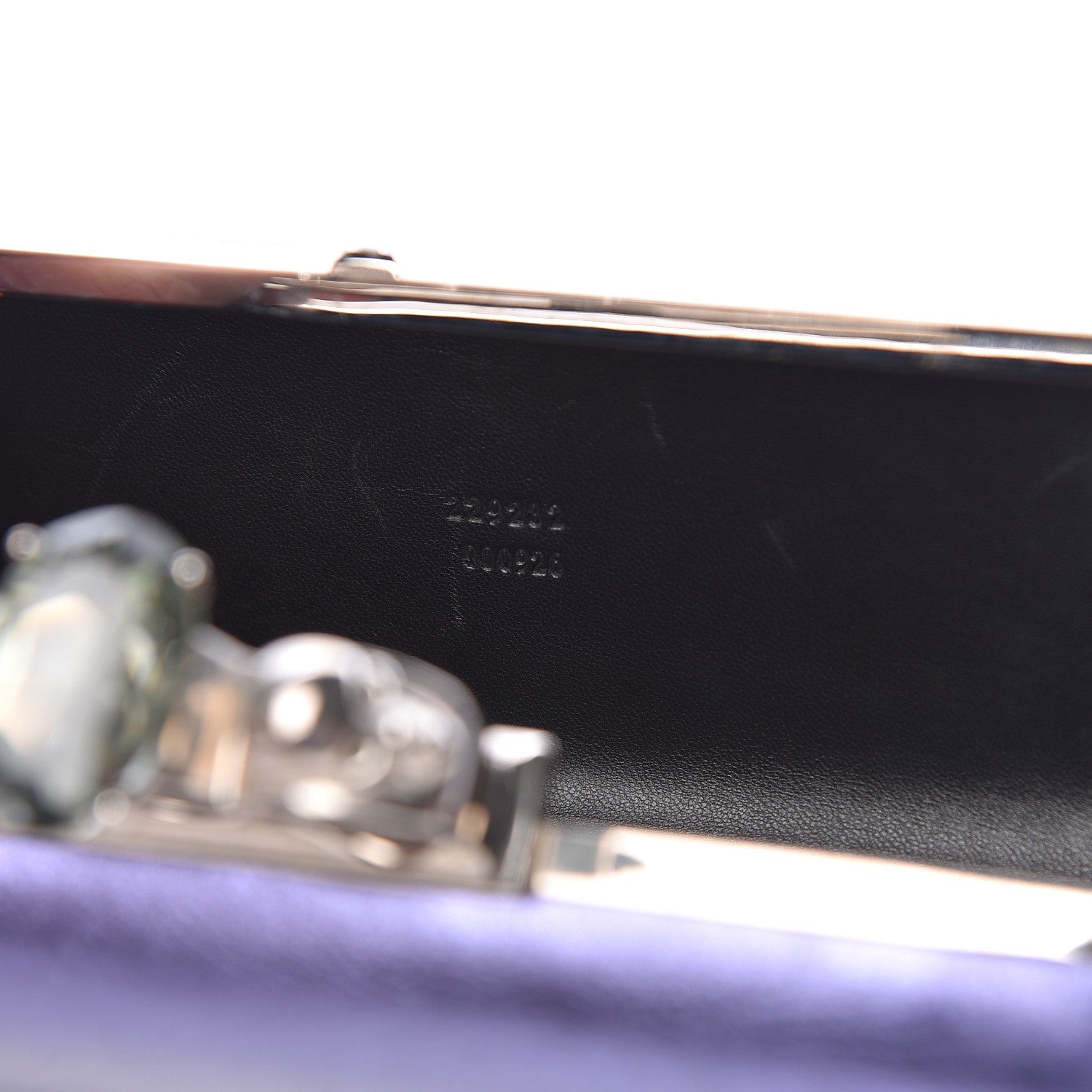 Alexander McQueen Metallic Nappa Knucklebox Clutch Purple 7 of 15