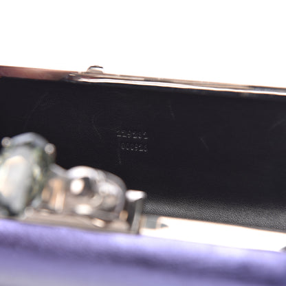 Alexander McQueen Metallic Nappa Knucklebox Clutch Purple 7 of 15