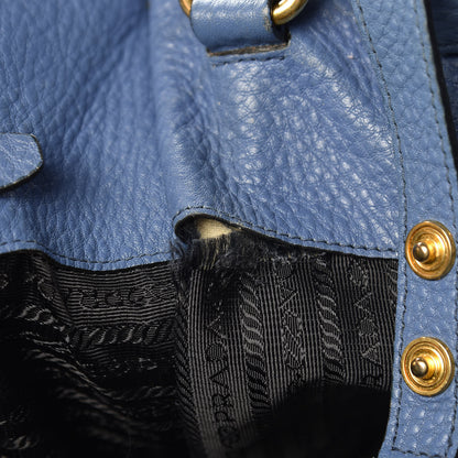 Prada Vitello Daino Tote Cobalto 16 of 23