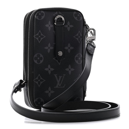 Louis Vuitton Monogram Eclipse Reverse Double Phone Pouch 3 of 10