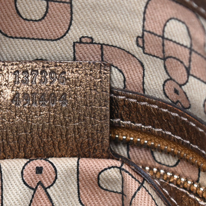 Gucci Monogram Medium Jolicoeur Tote Metallic 8 of 10