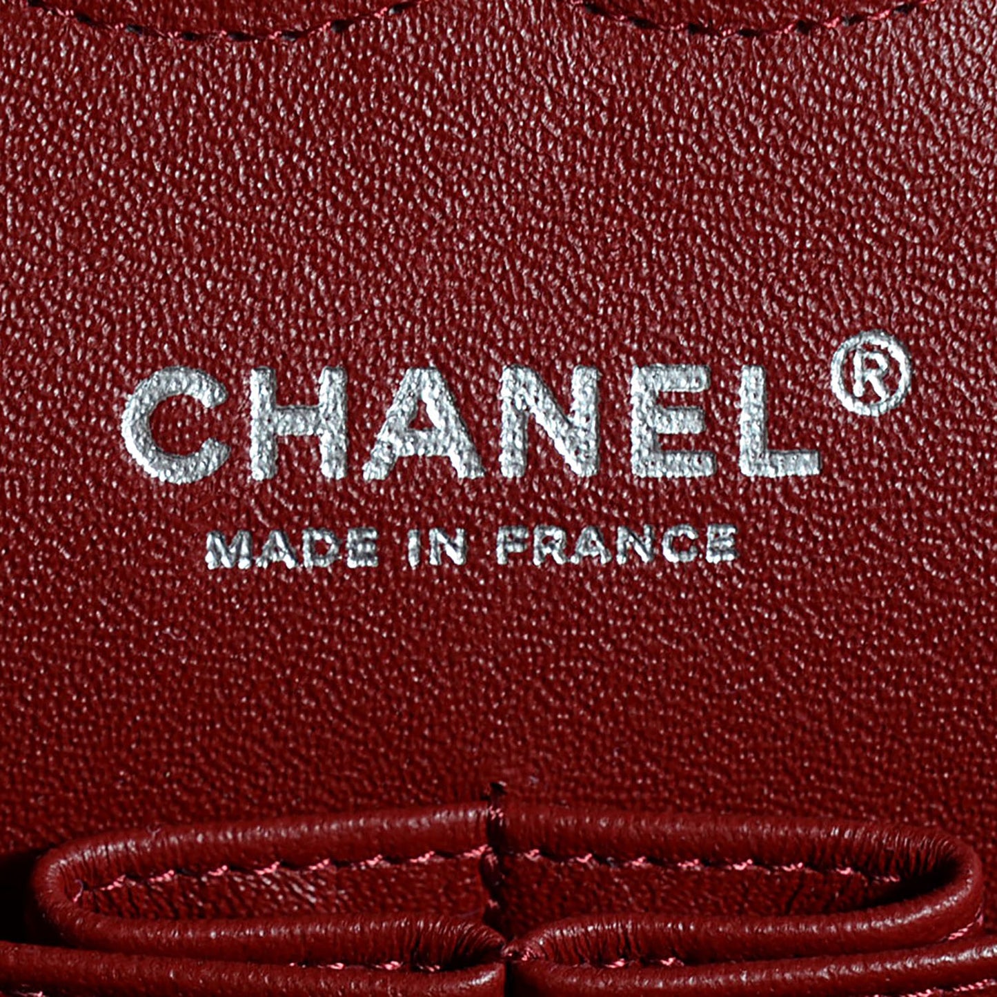 Lambskin Quilted Medium Double Flap Red