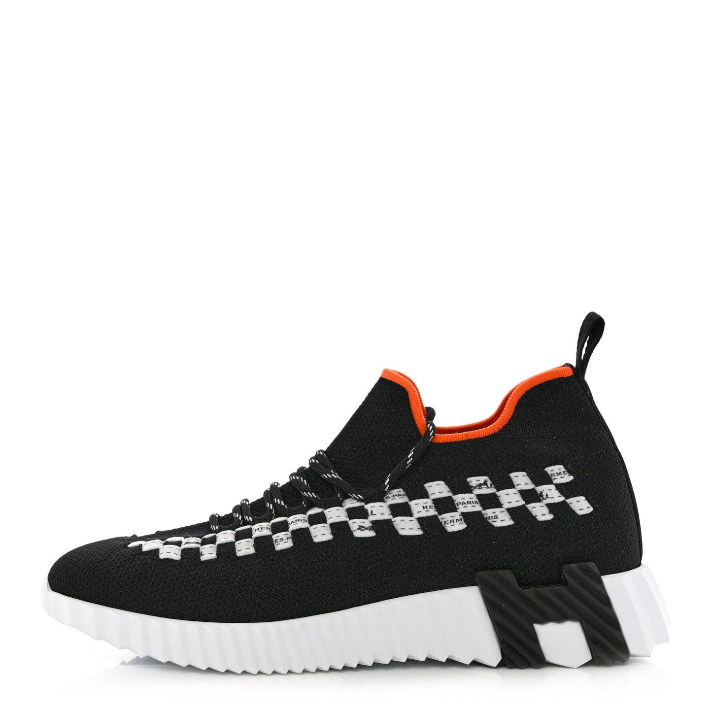 Knit Womens Flex Bolduc Sneakers 38.5 Black White