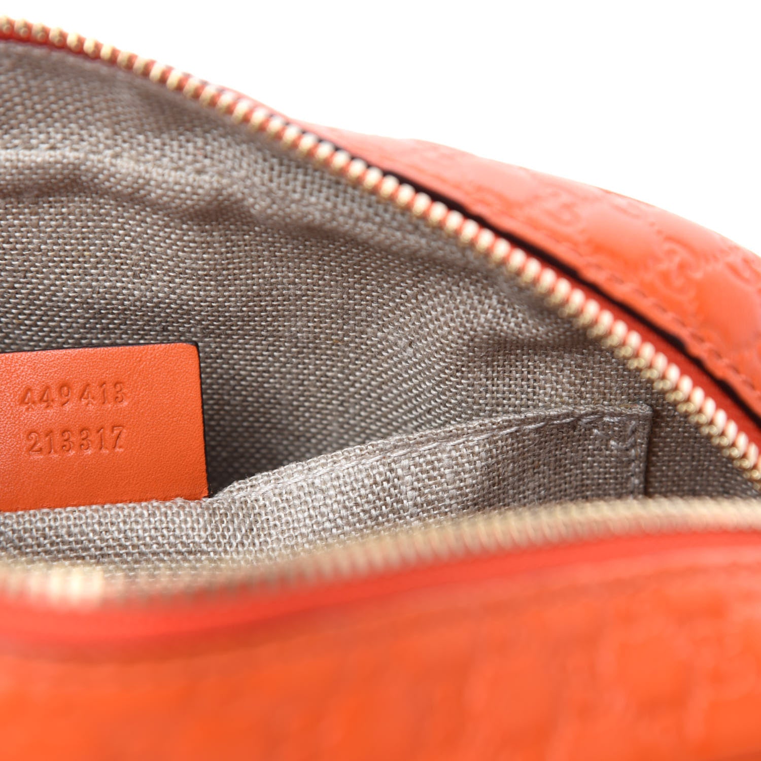 Gucci Soft Microguccissima Mini Bree Messenger Bag Sun Orange 9 of 10
