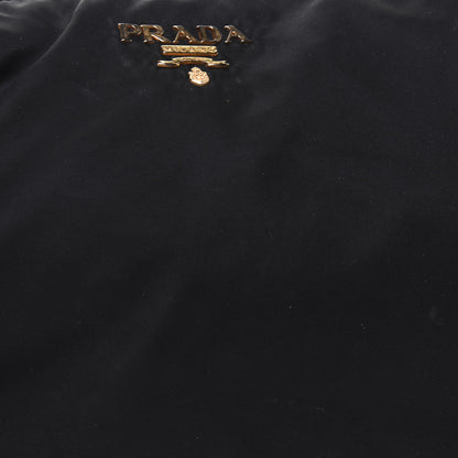 Prada Nylon Tessuto Soft Calfskin Small Shopping Satchel Black 22 of 34