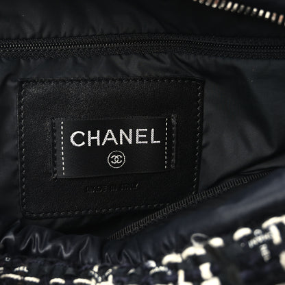Chanel Nylon Tweed Coco Neige Belt Bag Black 6 of 11