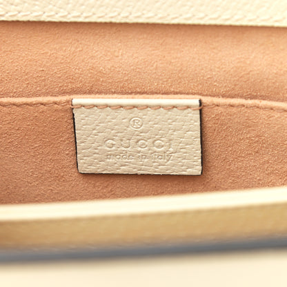 Gucci Suede Calfskin GG Web Small Ophidia Chain Shoulder Bag Burro New Mystic White 6 of 13