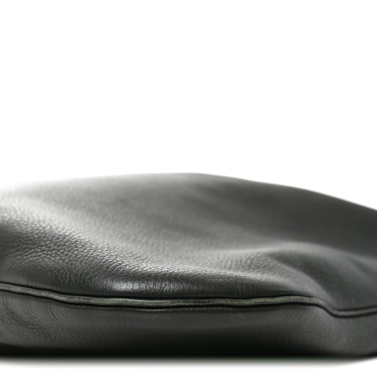 Grained Calfskin Medium Everyday Shoulder Bag Bottle Green