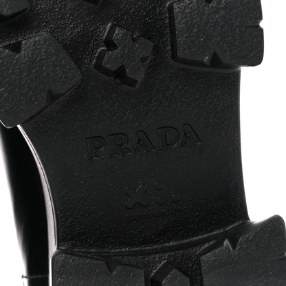 Prada Spazzolato Rois Monolith Chelsea 55mm Ankle Boots 39.5 Black 7 of 10