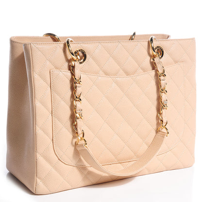 Chanel Caviar Grand Shopping Tote GST Beige Clair 3 of 8