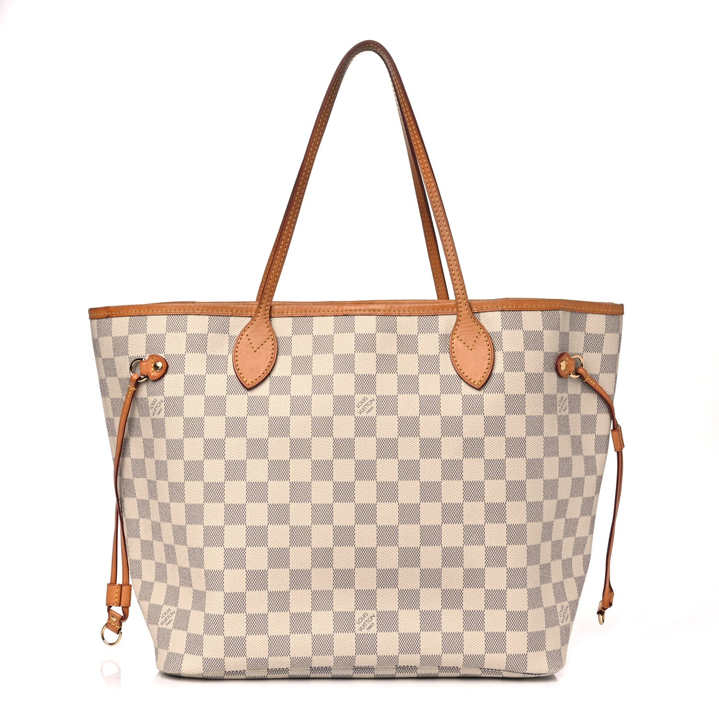 Damier Azur Neo Neverfull MM Rose Ballerine