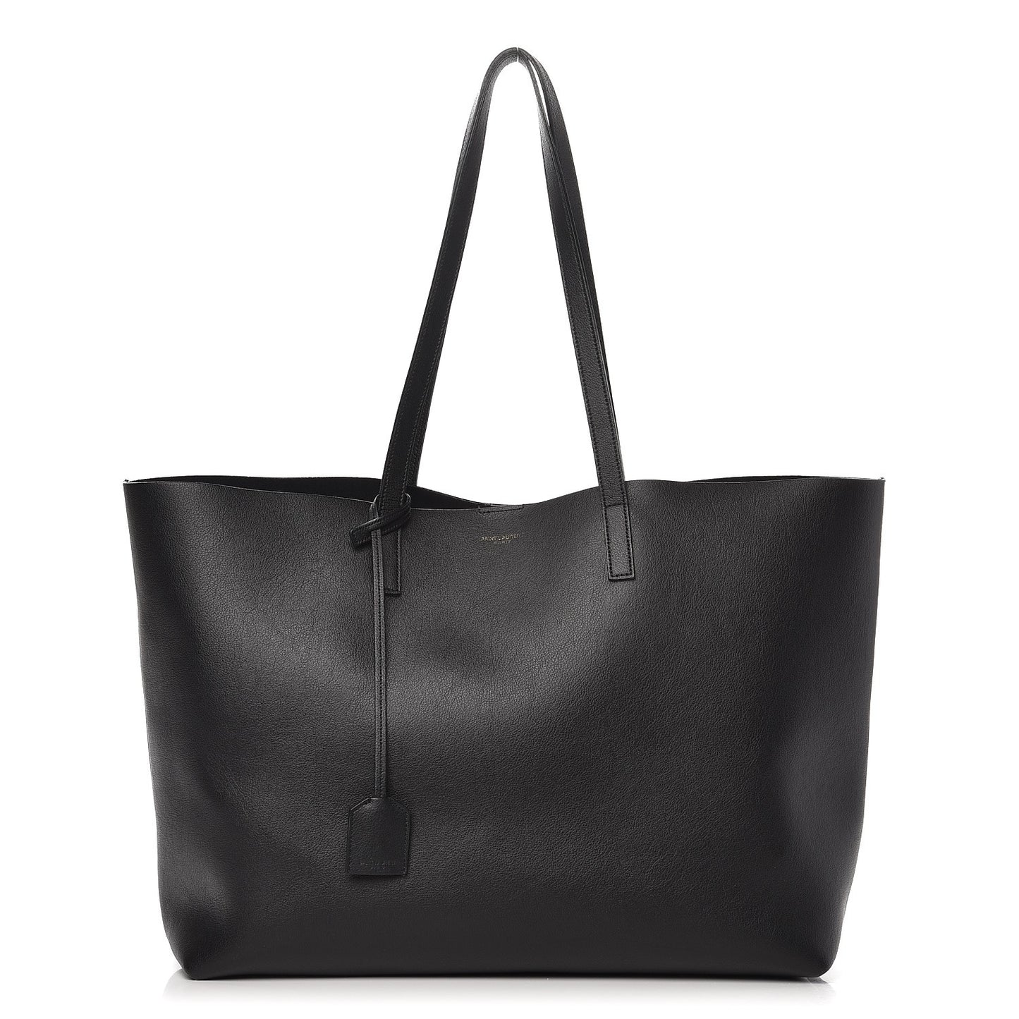 Calfskin Large Shopping Tote Black