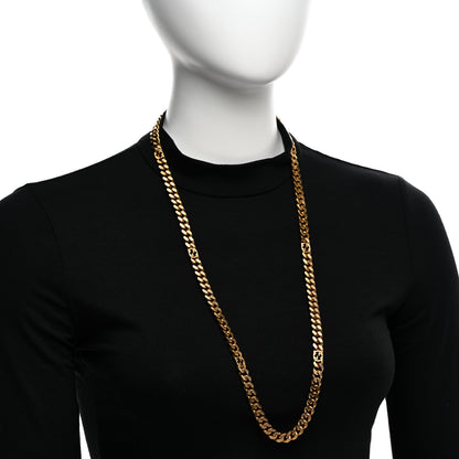 Gucci Metal Interlocking GG Chain Necklace Gold 2 of 6