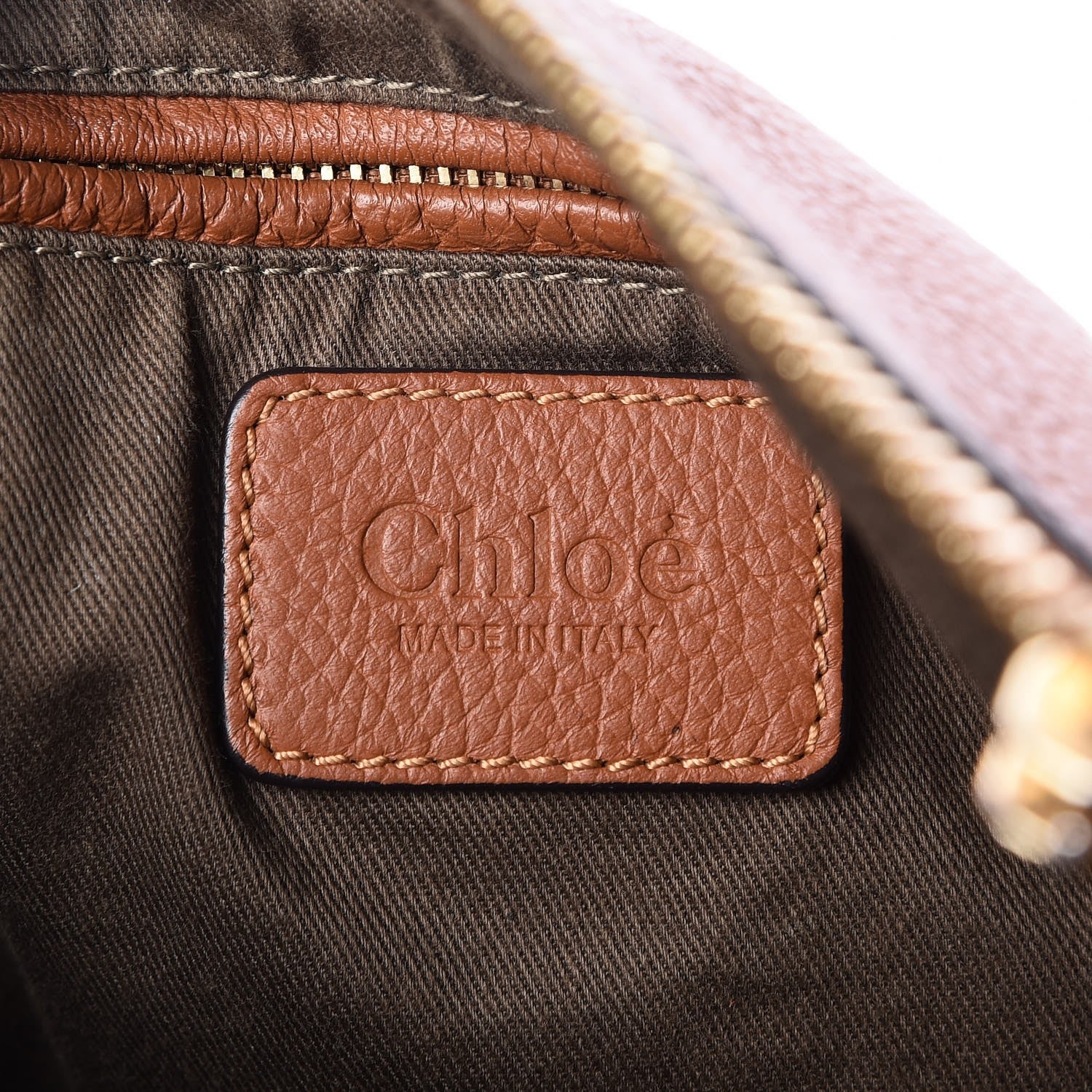 Chloe Calfskin Medium Marcie Satchel Tan 7 of 8