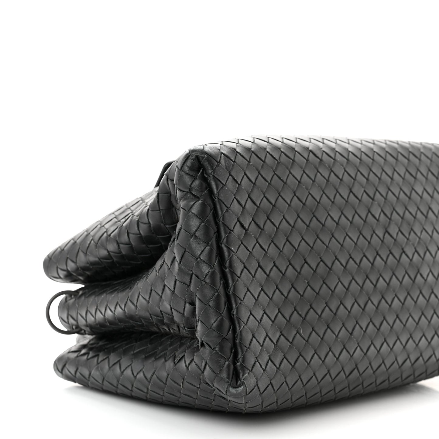 Nappa Intrecciato Small Roma Tote Black