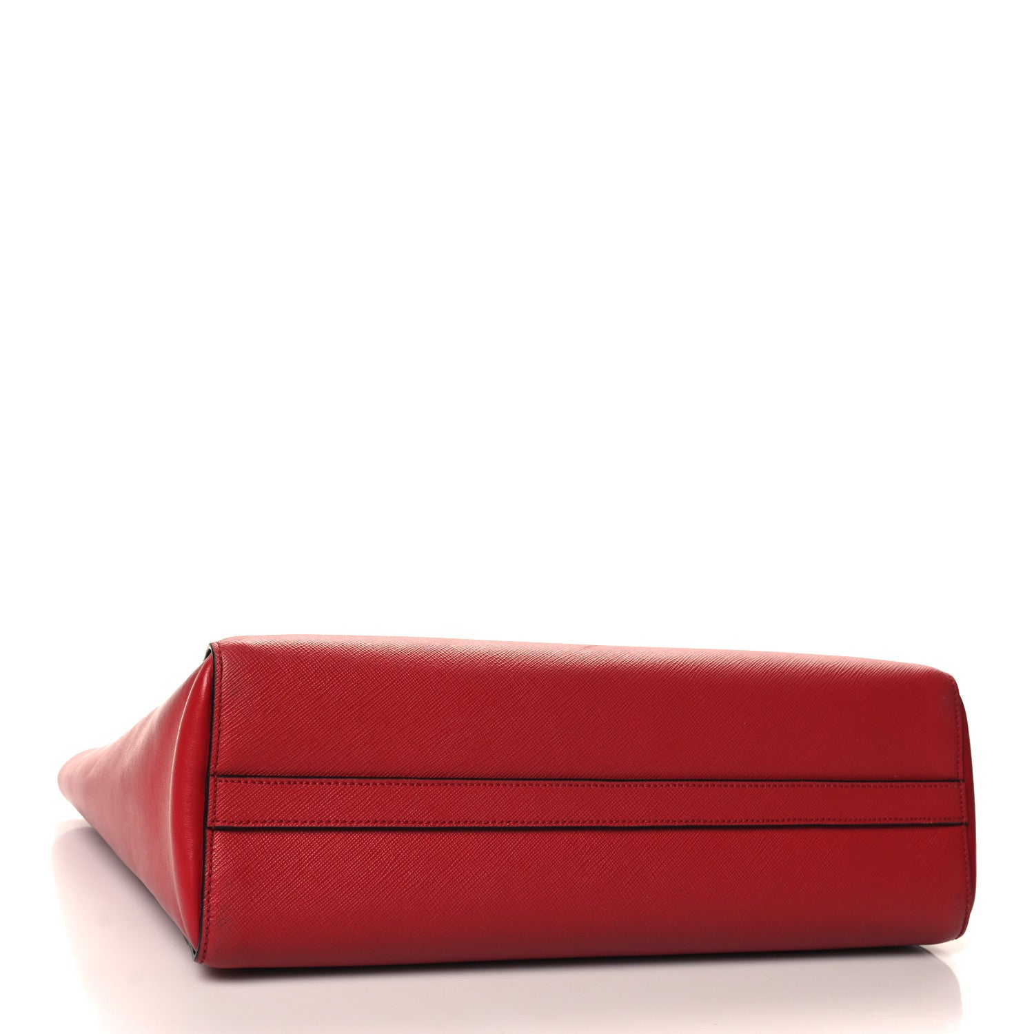 Prada Saffiano Soft Calfskin Tote Fuoco 4 of 9