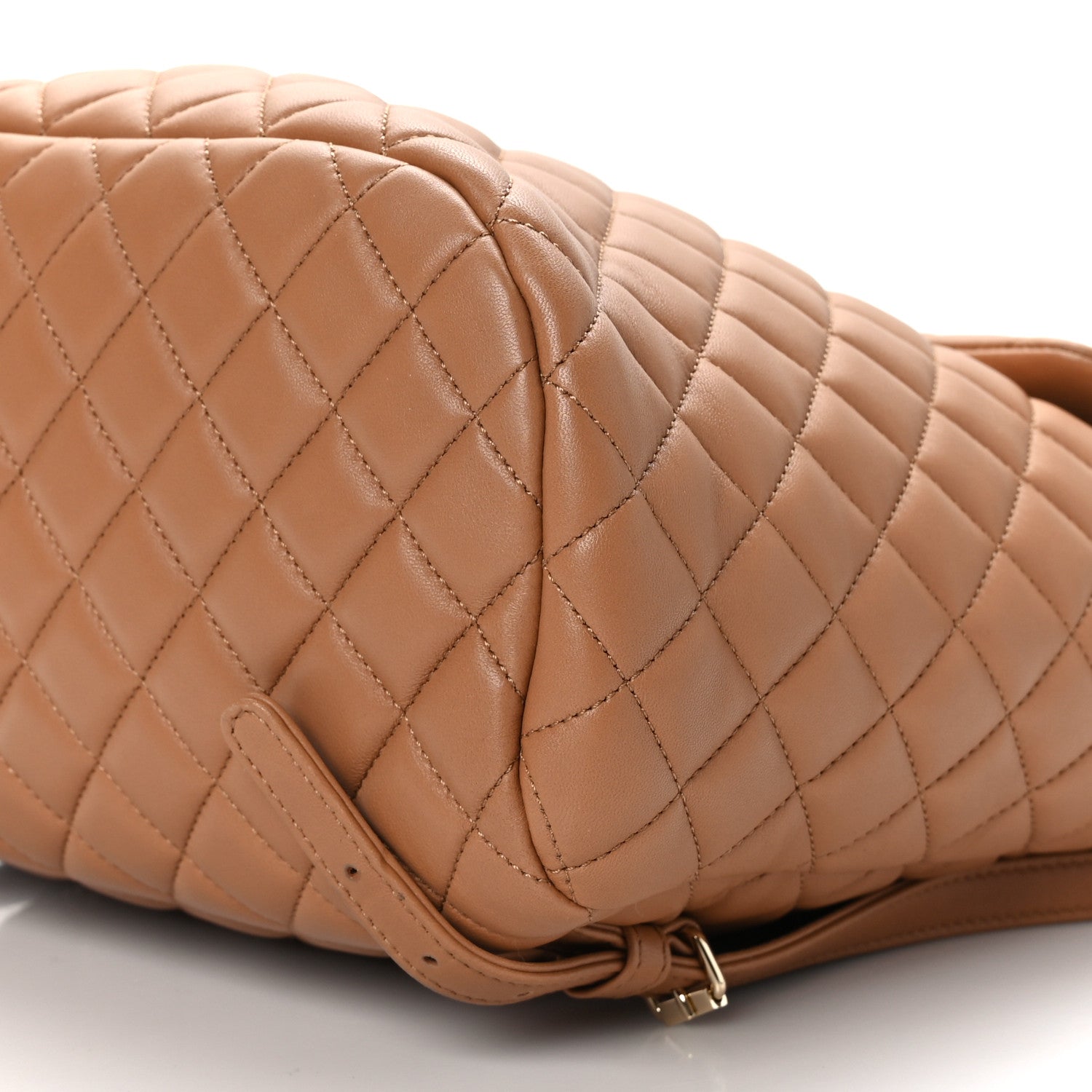 Chanel Lambskin Quilted Large Urban Spirit Backpack Dark Beige 8 of 8
