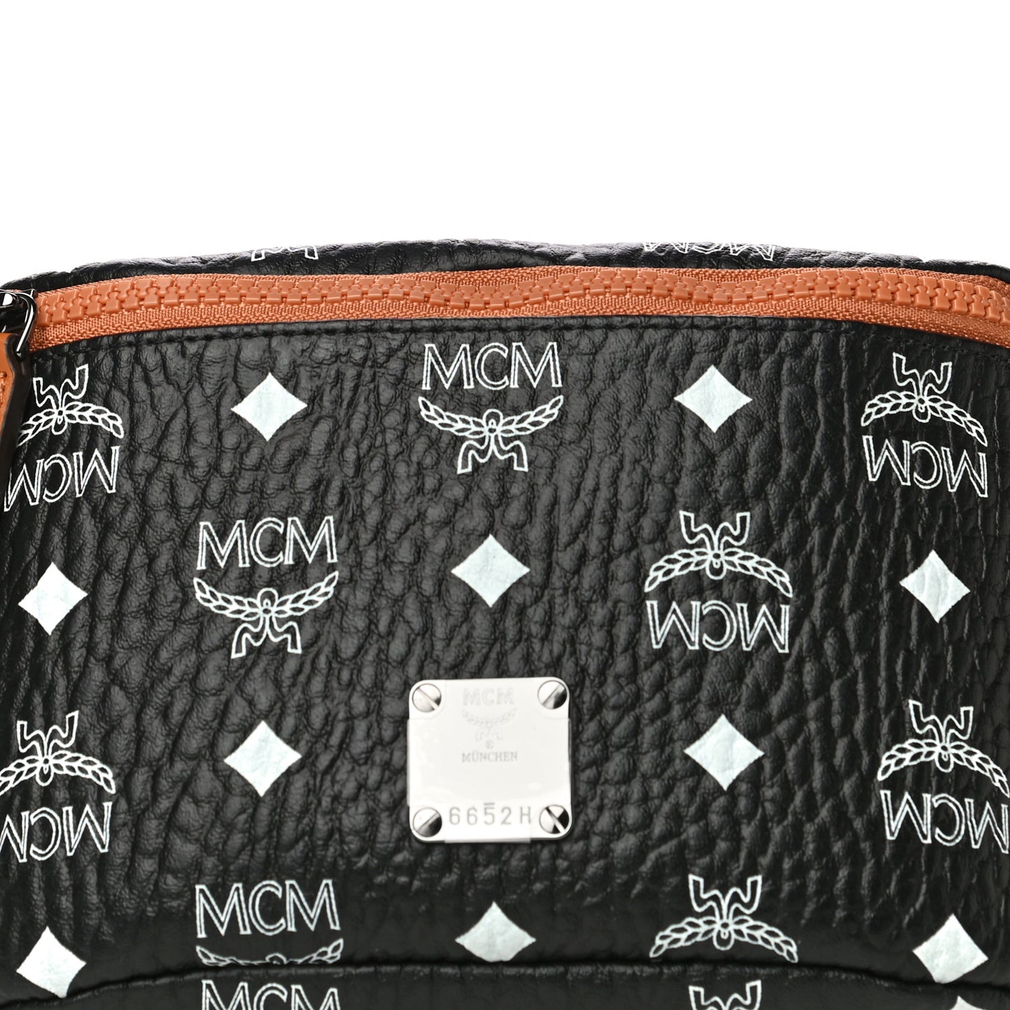 Visetos 3 Pocket Belt Bag Black Cognac