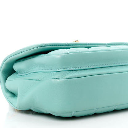 Chanel Calfskin Quilted Top Handle Flap Light Blue 11 of 12