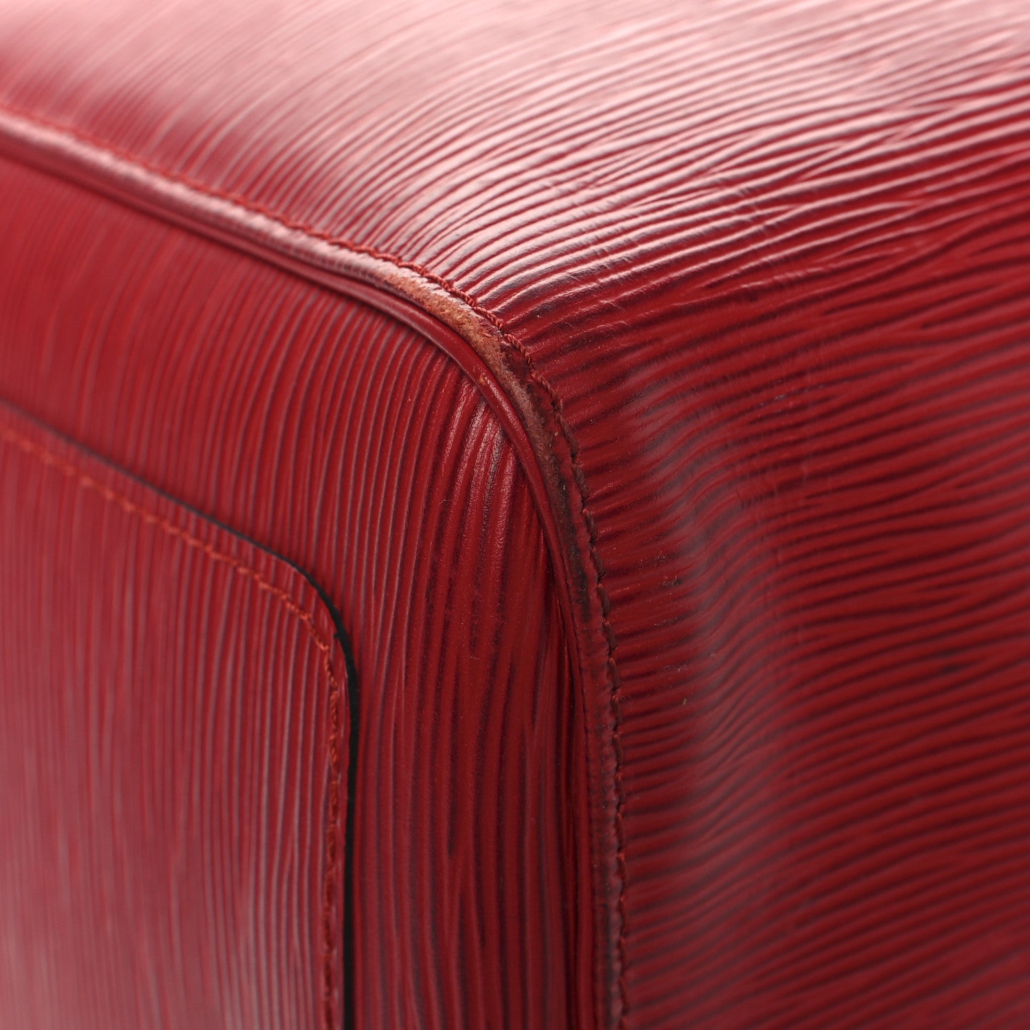 Louis Vuitton Epi Keepall 55 Castillan Red 8 of 12