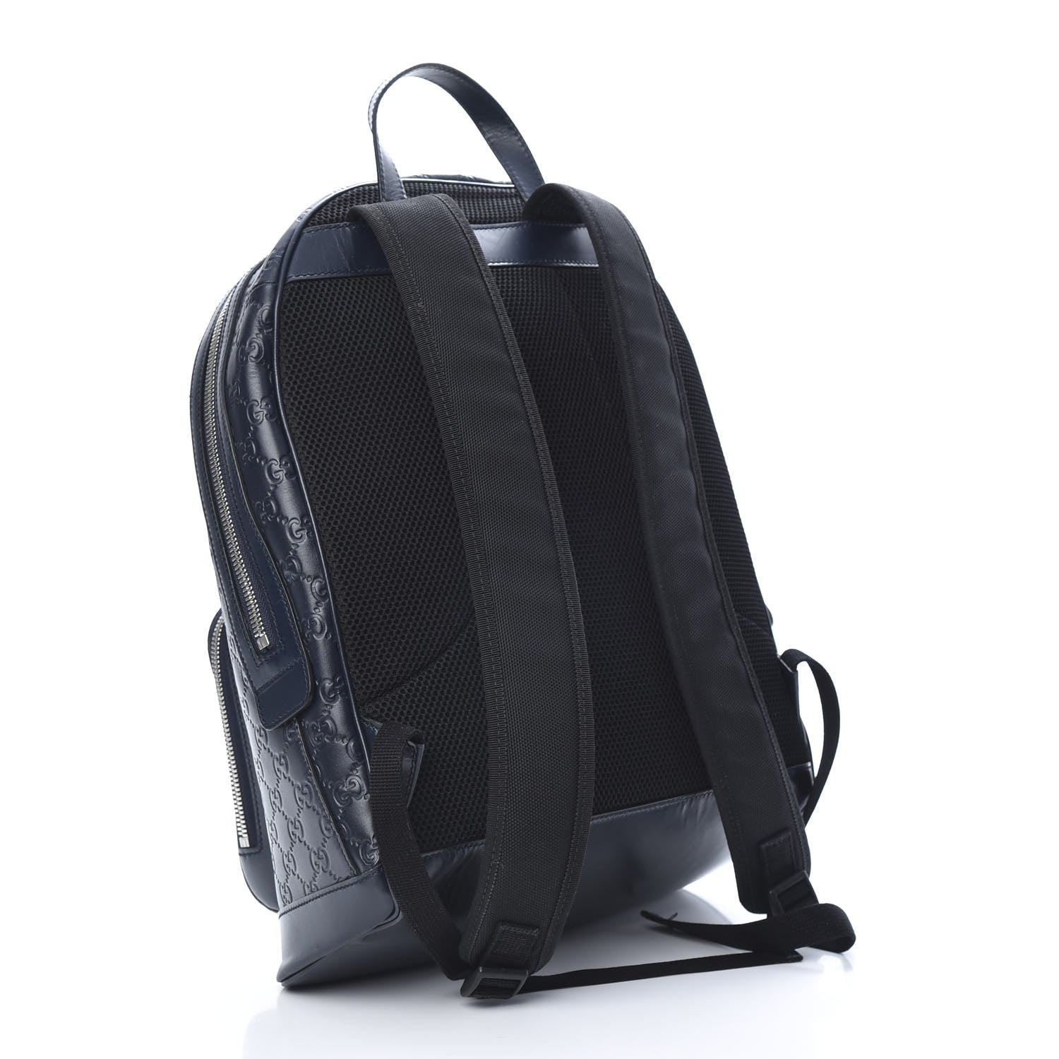 Gucci Guccissima Signature Day Backpack Blue 2 of 15