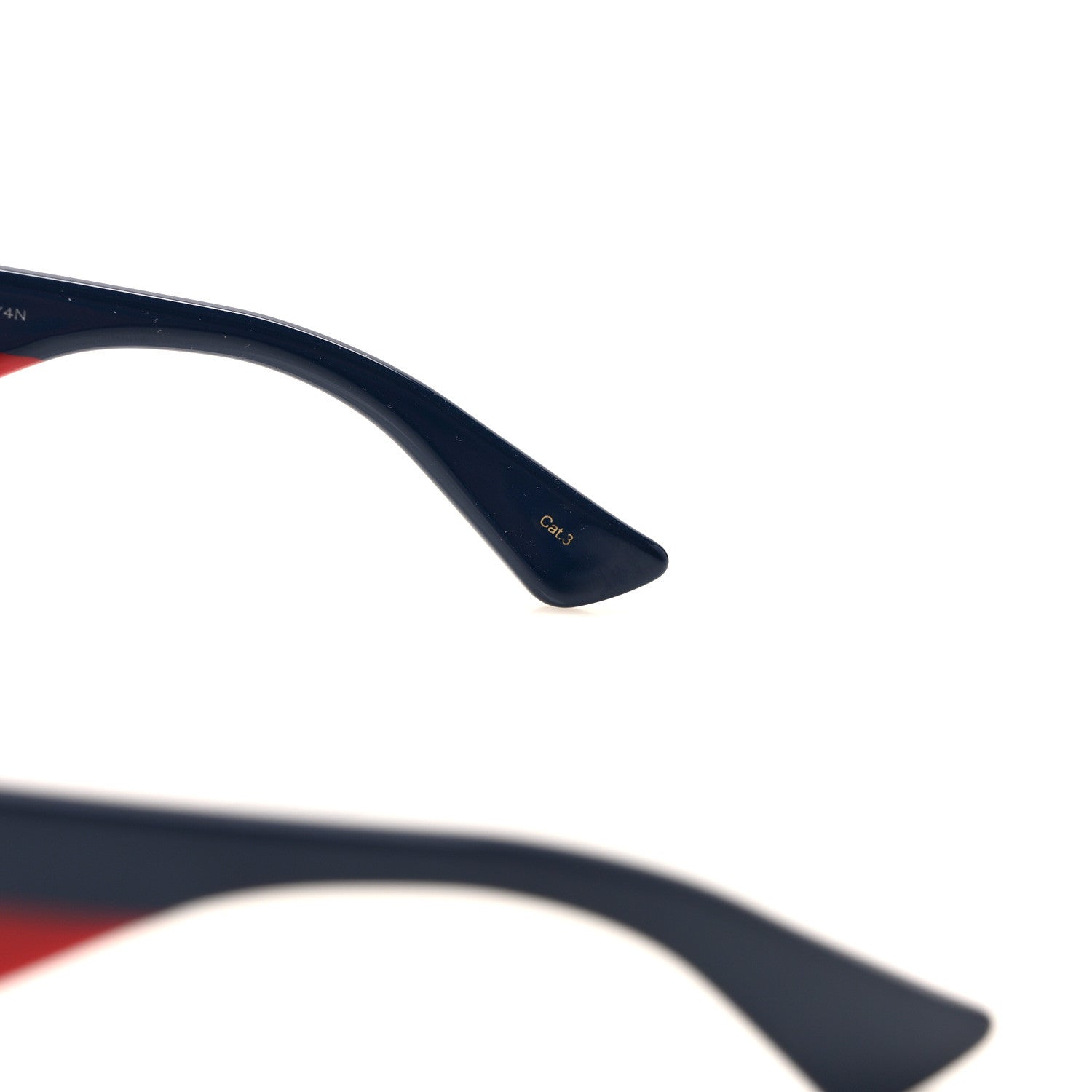 Gucci Acetate Oversized Rectangle Frame Web Sunglasses GG0275S Black 6 of 7