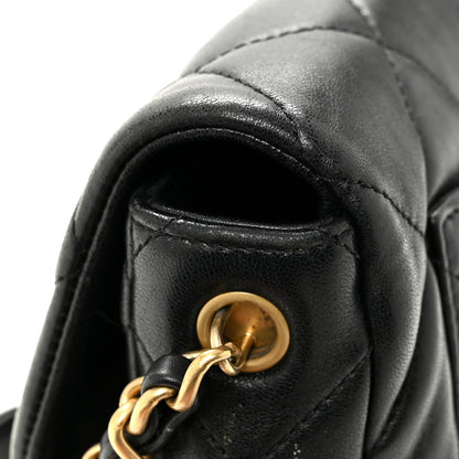 Chanel Lambskin Plexiglass Quilted Coco Love Flap Black 14 of 15