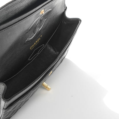 Chanel Caviar Quilted Medium Double Flap Black 6 of 7