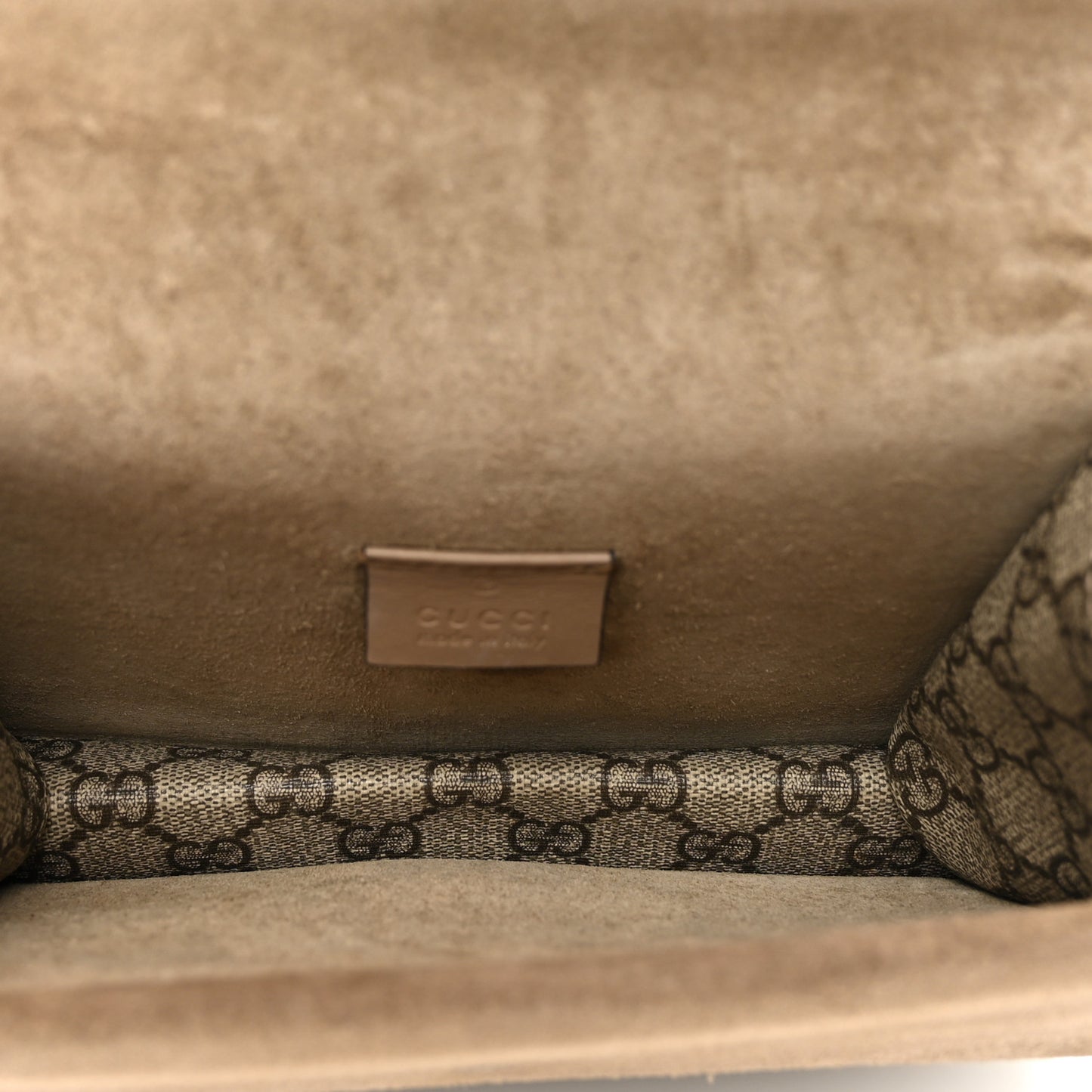 GG Supreme Monogram Mini Dionysus Shoulder Bag Taupe