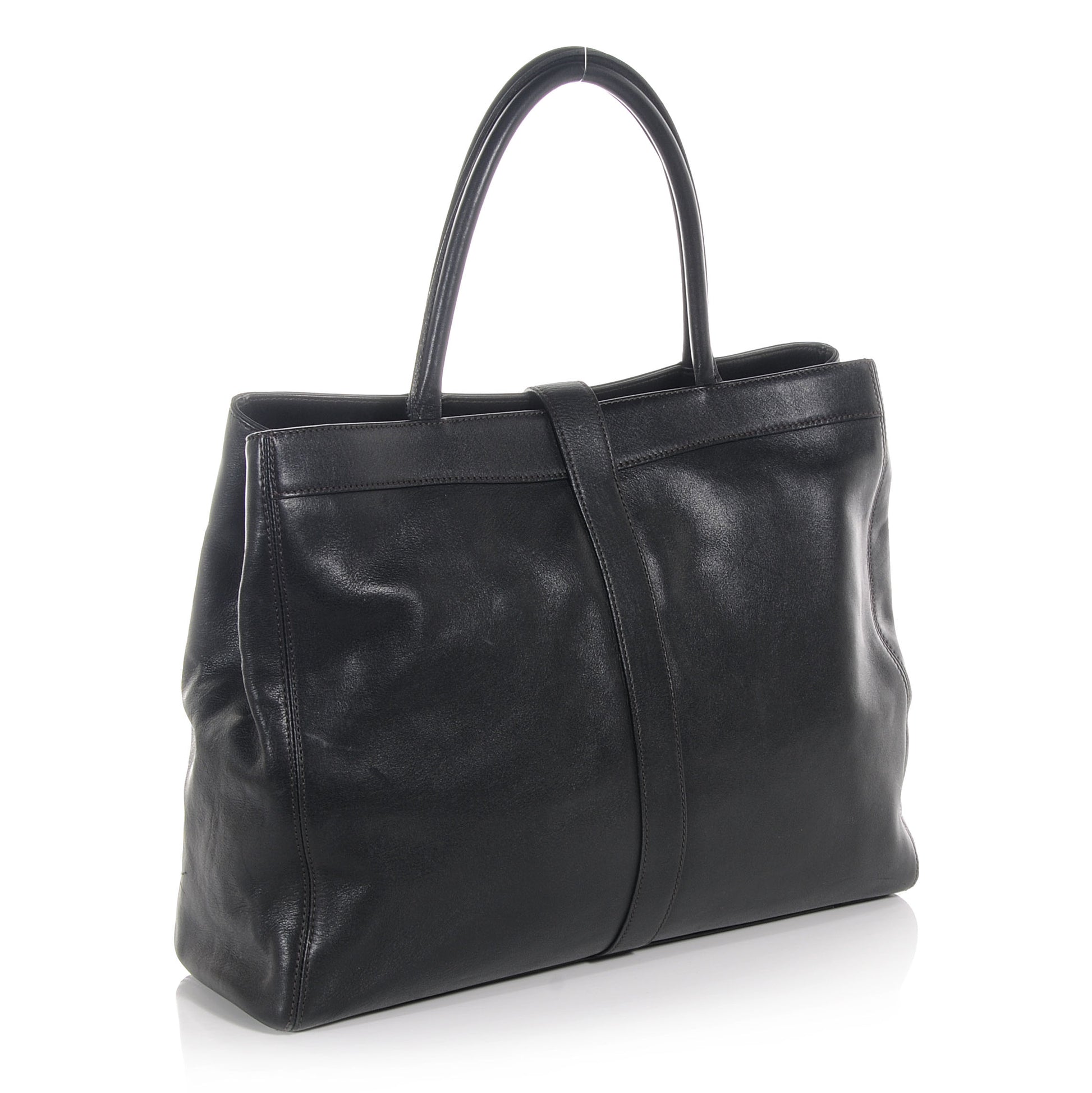 Chanel Calfskin Large Tote Bag Black 3 of 8