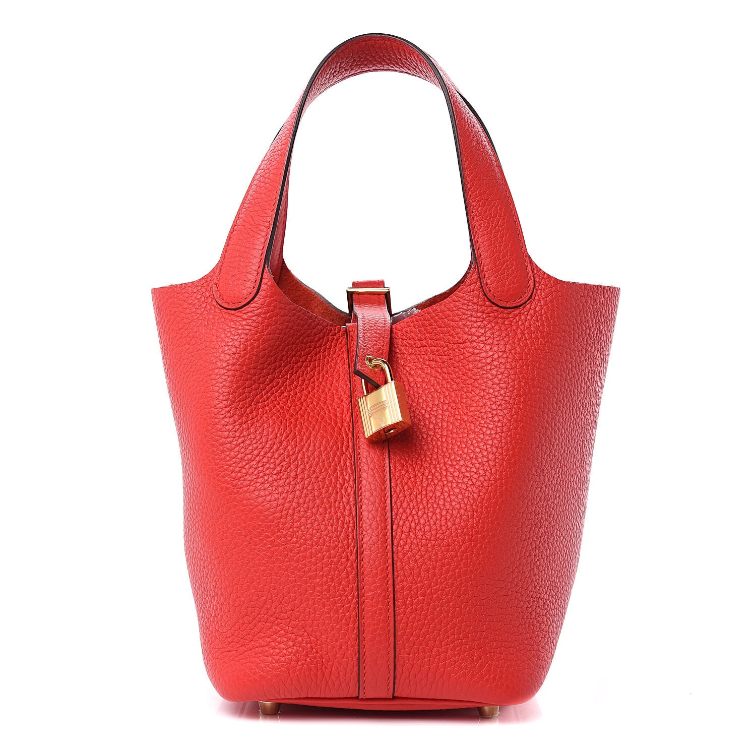 Hermes Taurillon Clemence Picotin Lock 18 PM Rouge De Coeur 1 of 9