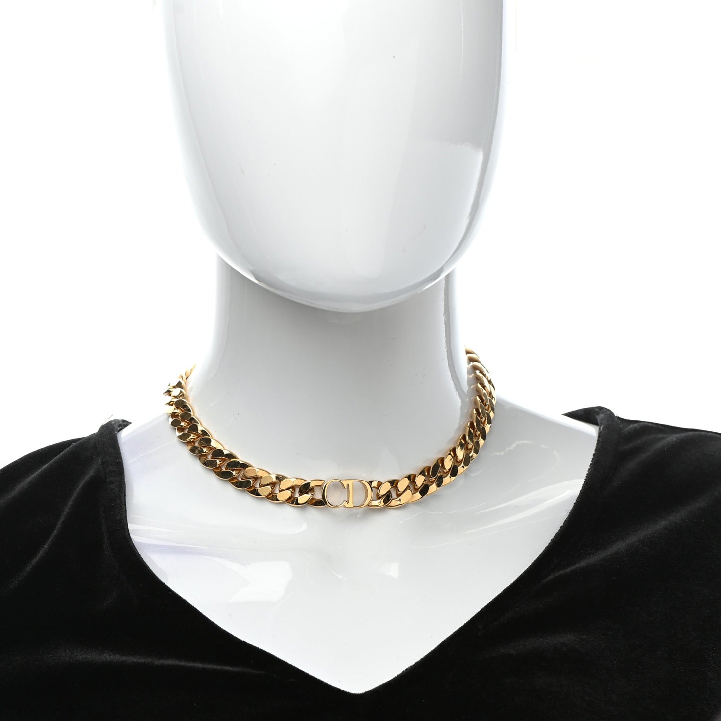 Metal Danseuse Etoile Chain Choker Necklace Gold