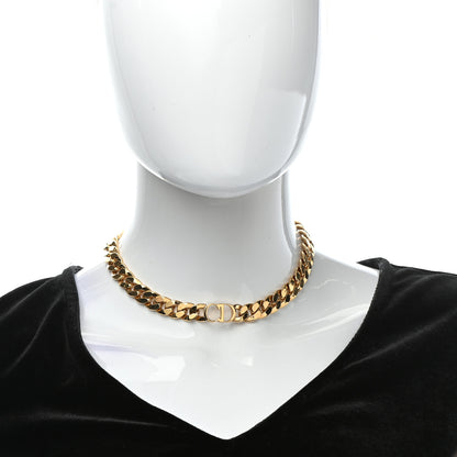 Christian Dior Metal Danseuse Etoile Chain Choker Necklace Gold 2 of 5