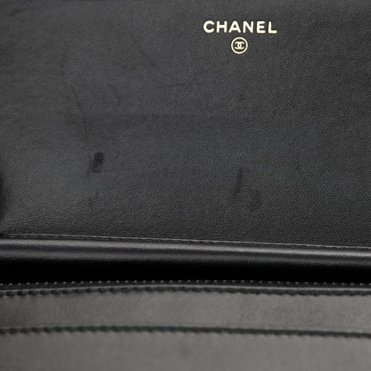 Chanel Orylag Lambskin Wallet On Chain Black 10 of 14