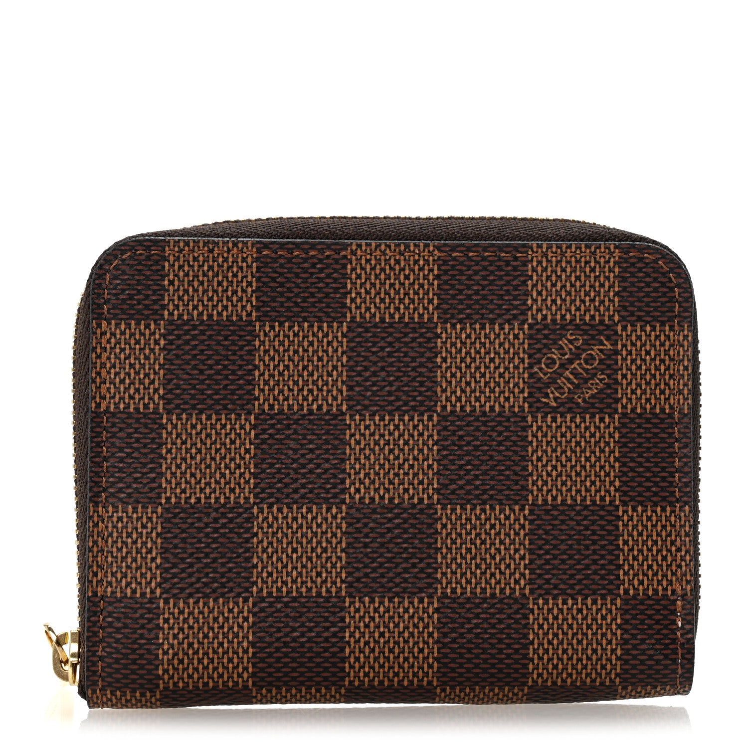 Louis Vuitton Damier Ebene Zippy Coin Purse Rose Ballerine 1 of 8