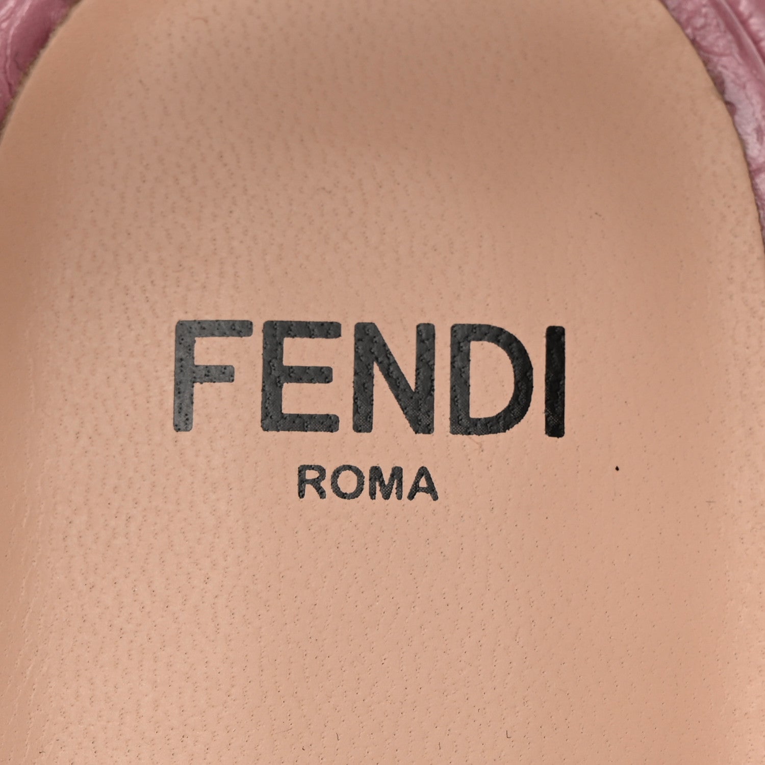 Fendi Vitello Crocodile Embossed Promenade Ankle Strap Sandals 35 Quarzo 7 of 9