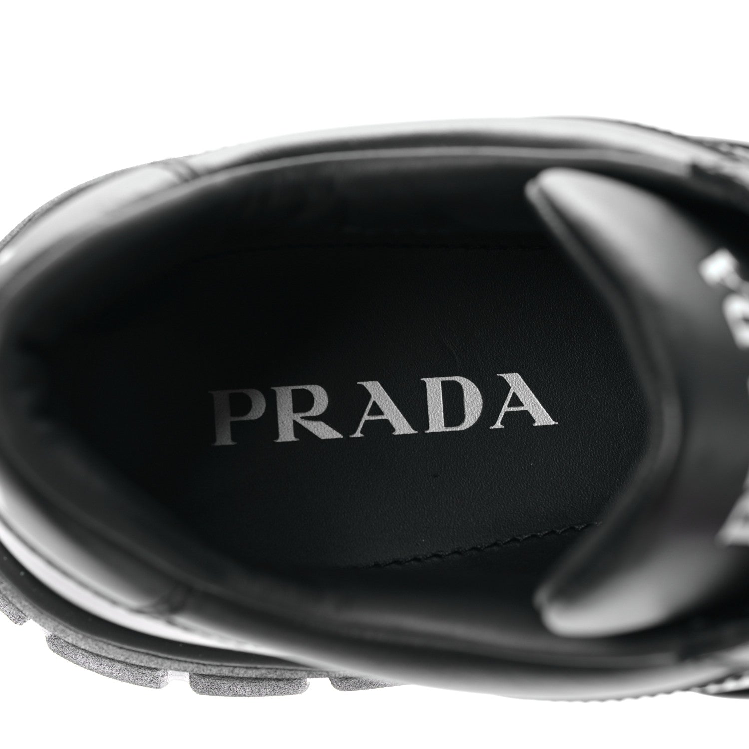 Prada Nappa Metal Triangle Logo Fly Blok Mens Sneakers 10.5 Black 7 of 8