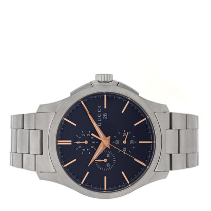 Gucci Stainless Steel 44mm G-Timeless Chronograph Quartz Watch Black 2 of 5