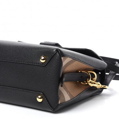 Burberry Derby Calfskin House Check Small Camberley Black 7 of 10
