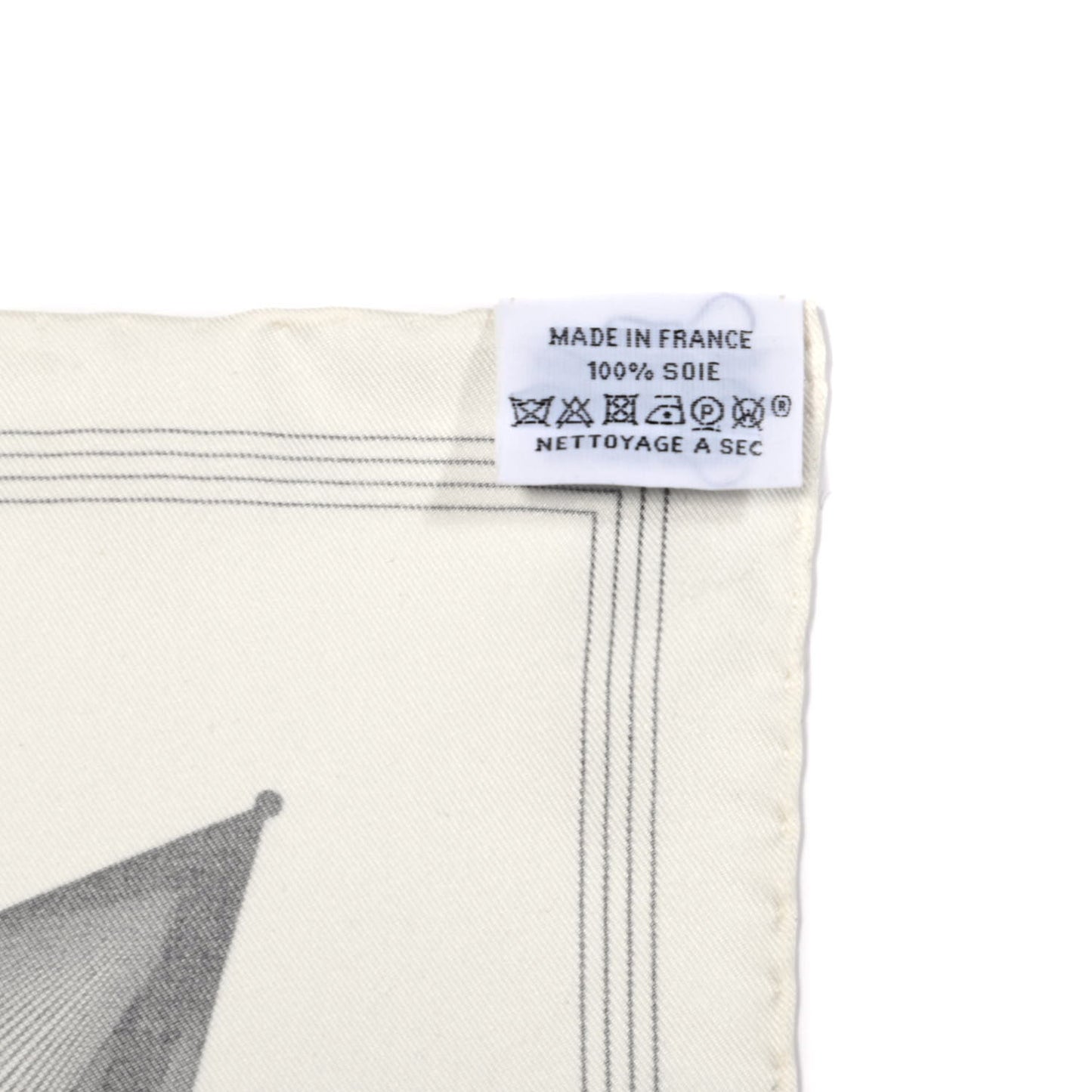Silk Hiver H En Fil Scarf 140 White Anthracite