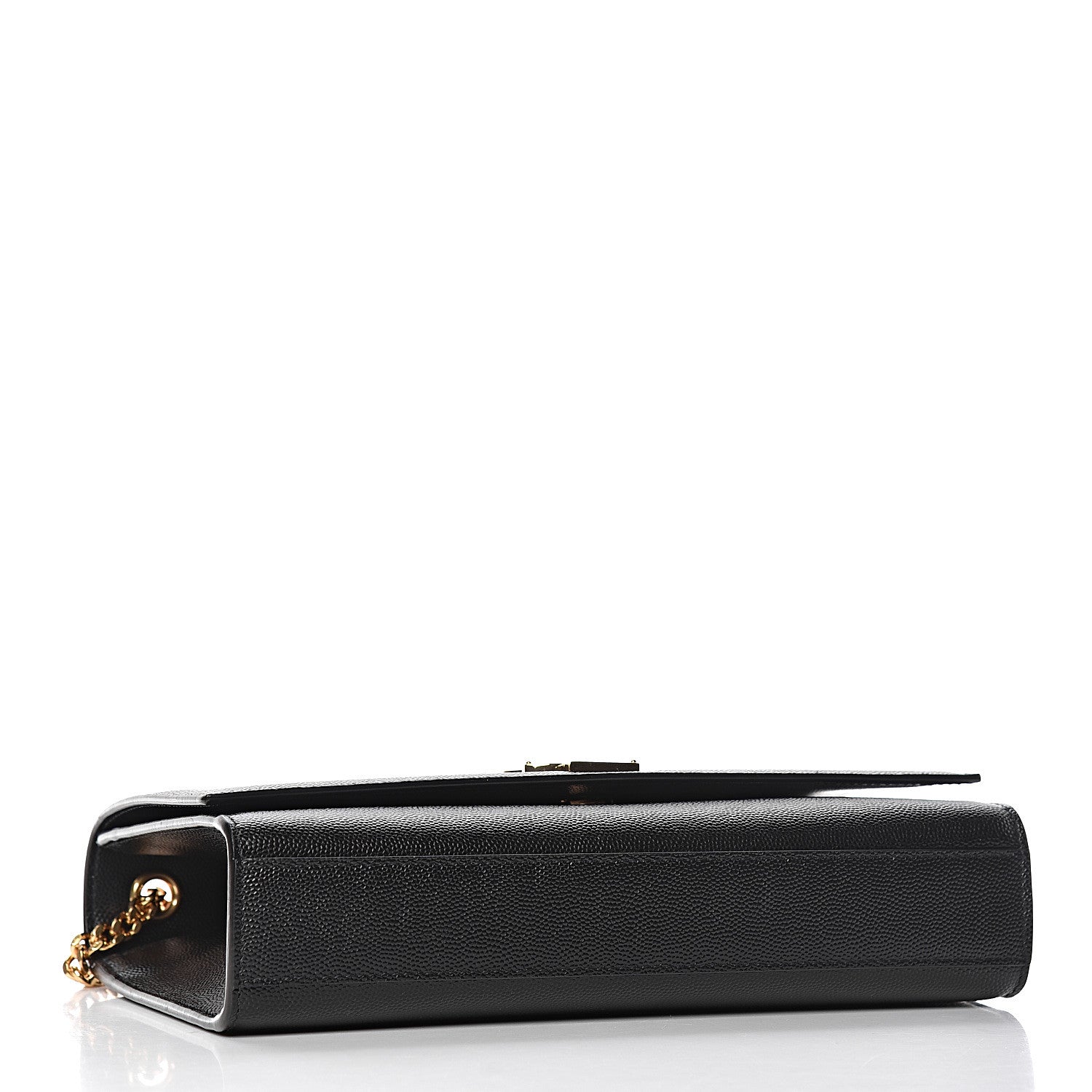 Saint Laurent Grain De Poudre Medium Classic Monogram Kate Satchel Black 4 of 12