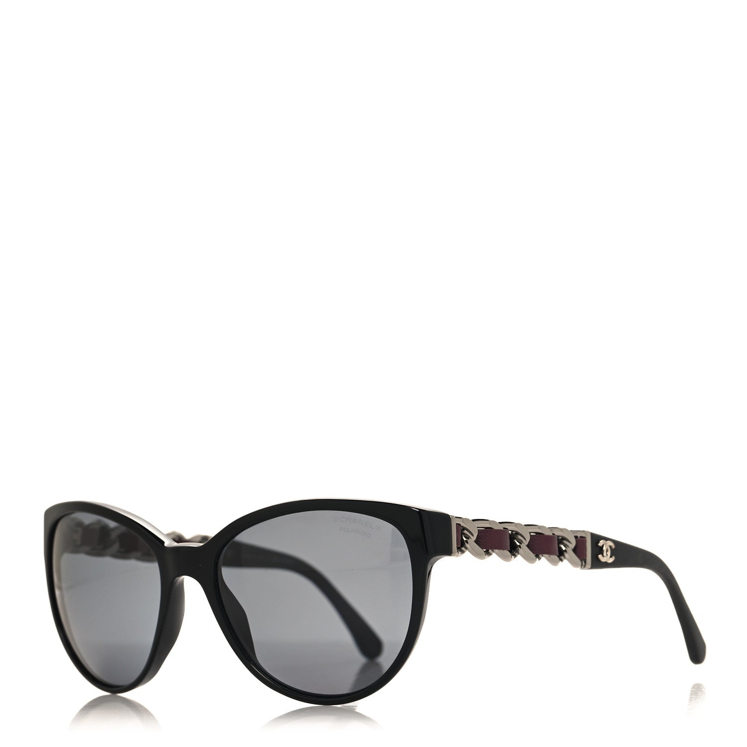 Chanel Acetate Lambskin CC Chain Sunglasses 5215-Q Brown 1 of 7