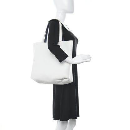 Hermes Taurillon Clemence Double Sens 45 Reversible Tote Bleu Thalassa White 2 of 20