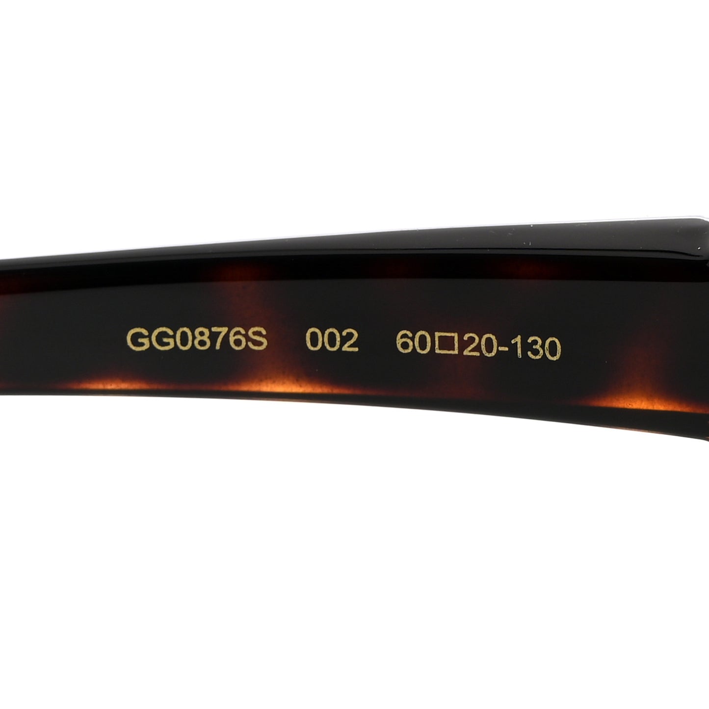 Acetate Square Frame Sunglasses GG0876S Tortoise