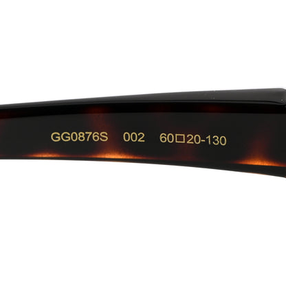 Gucci Acetate Square Frame Sunglasses GG0876S Tortoise 5 of 8